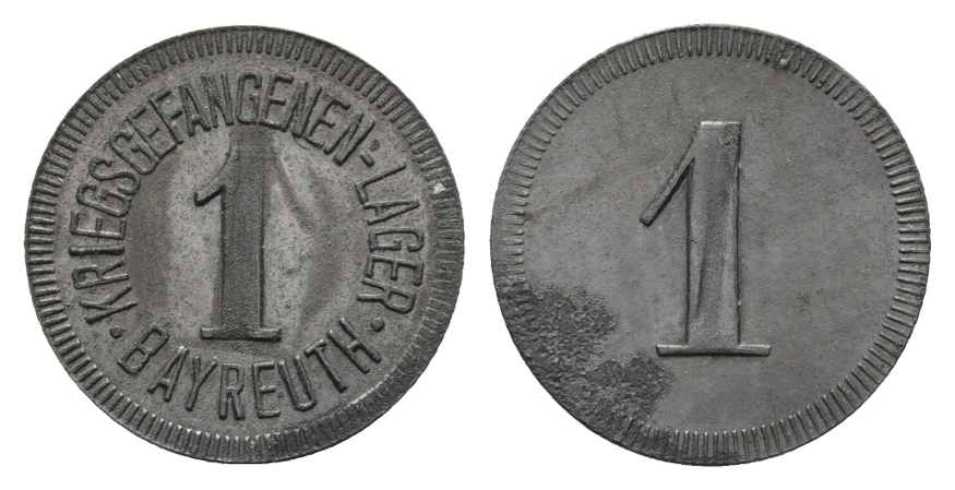  Bayern; Bayreuth Kriegsgefangenen-Lager, WZ: 1; Menzel 1636.1   