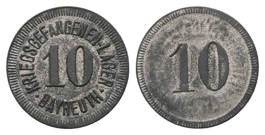  Bayern; Bayreuth Kriegsgefangenen-Lager, WZ: 10; Menzel 1636.4   