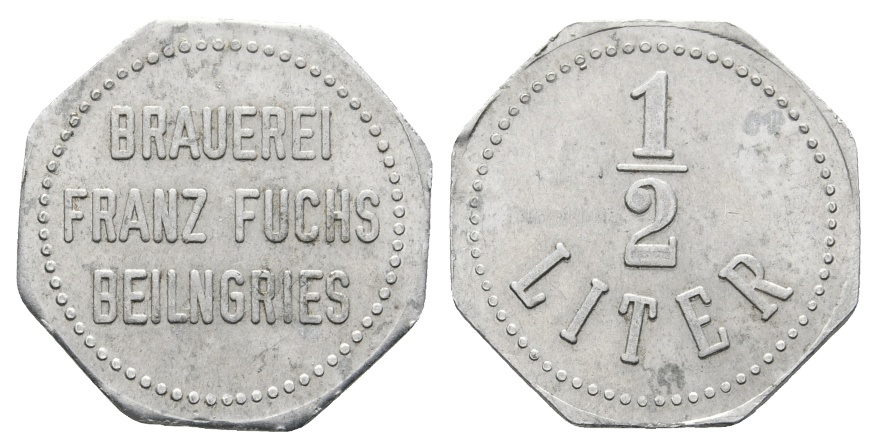  Bayern; Beilingries Brauerei Franz Fuchs, 1/2 Liter; Menzel 1691.2   