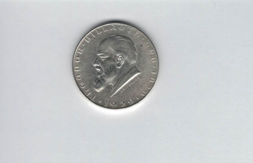  2 Schilling 1929 Theodor Billroth 7,68g fein Ag 1. Rep Österreich Spittalgold9800 (2074/1   