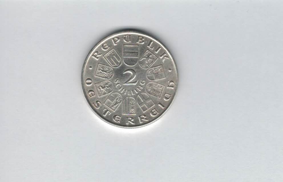  2 Schilling 1929 Theodor Billroth 7,68g fein Ag 1. Rep Österreich Spittalgold9800 (2074/1   