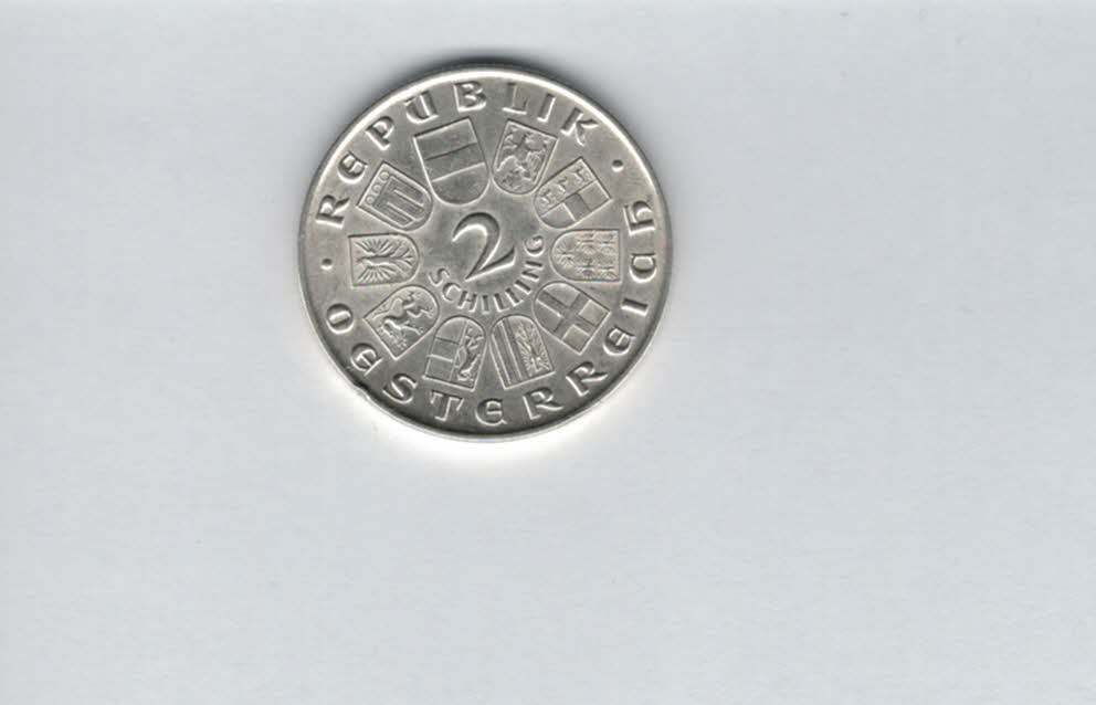  2 Schilling 1930 Walther von der Vogelweide 7,68g fein Ag 1. Rep Österreich Spittalgold9800 (2074/2   