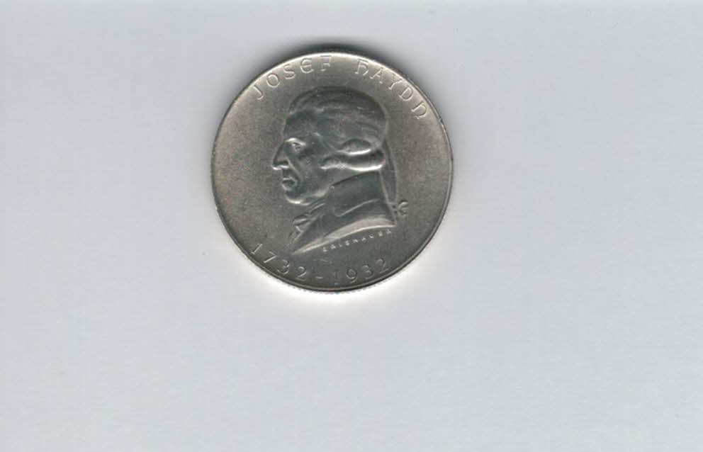  2 Schilling 1932 Josef Haydn 7,68g fein Ag 1. Rep Österreich Spittalgold9800 (2074/4   