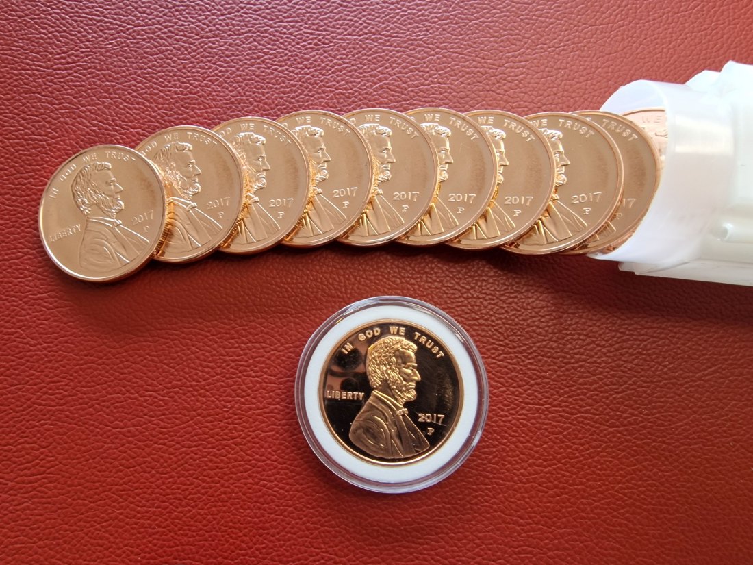  20 x 1 oz (AVDP) Lincoln Head One Cent .999 Kupfermünze in Tube (verschlossen)   