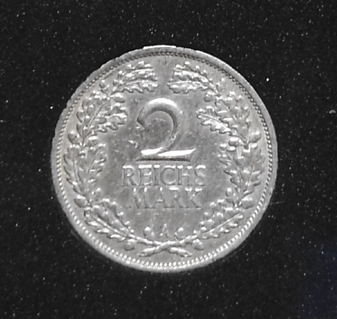  Deutschland 2 Reichsmark 1925 A, SILBER,in Kapsel   