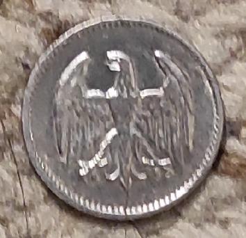  Deutschland 1 Reichsmark 1924 F, SILBER,   