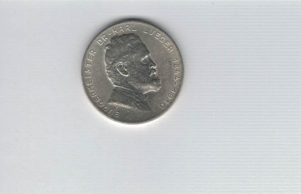  2 Schilling 1935 Karl Lueger 7,68g fein Ag 1. Rep Österreich Spittalgold9800 (2074/7   