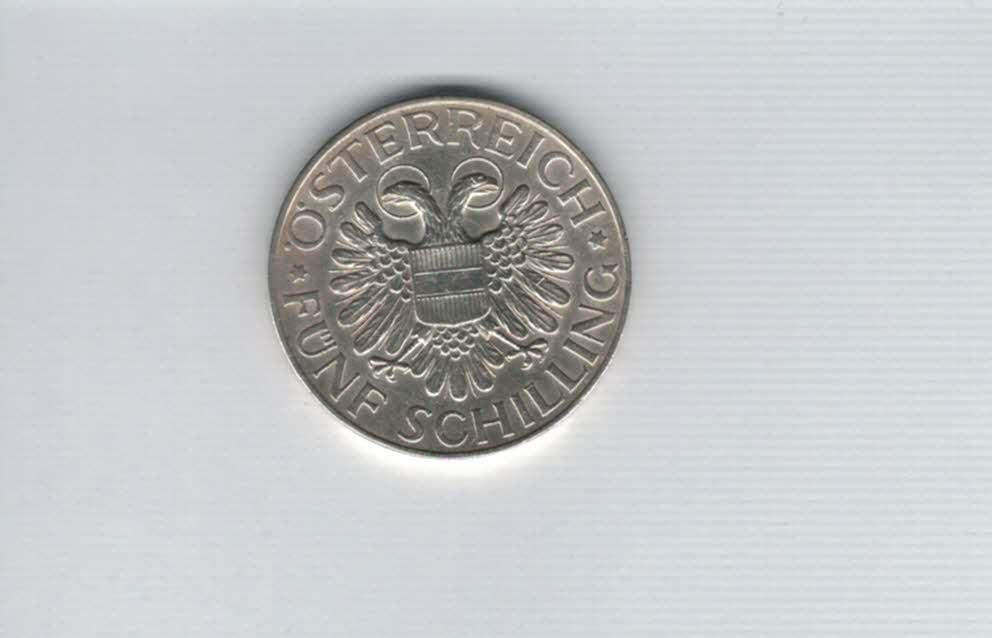  5 Schilling 1935 Magna Mater 12,5g fein Ag 1. Rep Österreich Spittalgold9800 (5042   
