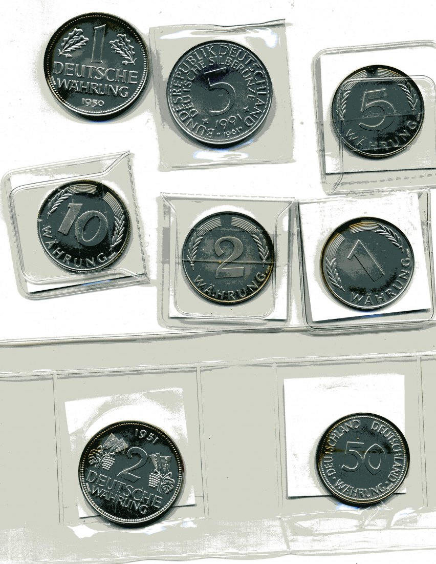  3 x 1 Unze + 5 x 1/2 Unze Deutsche Silberunzen 5,5 Unzen Feinsilber alle mit Zertifikat   