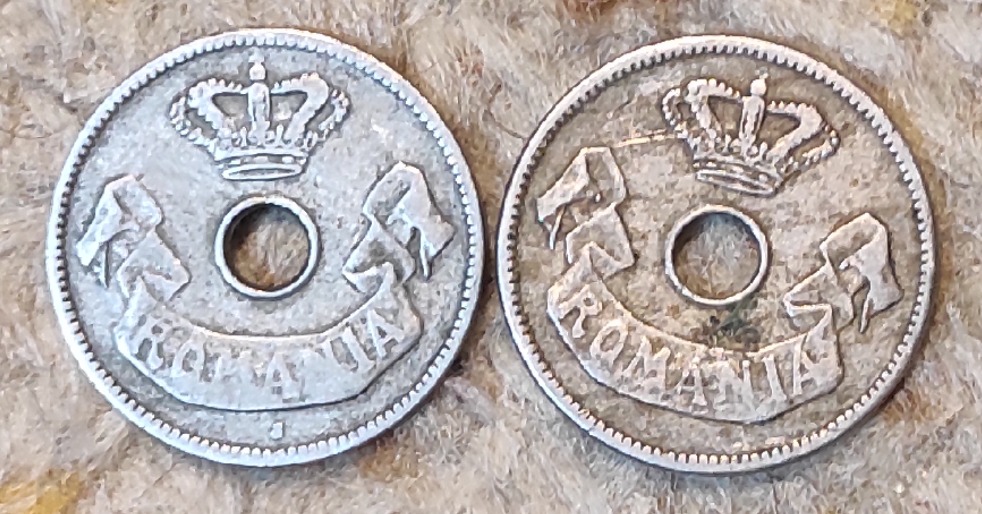  Rumänien Minimünzlot mit 2 alten 10 Bani Stücken 1905 und 1906   