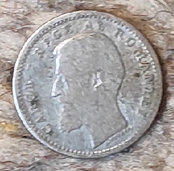  Rumänien 50 Bani 1900, SILBER, etwas abgegriffen   