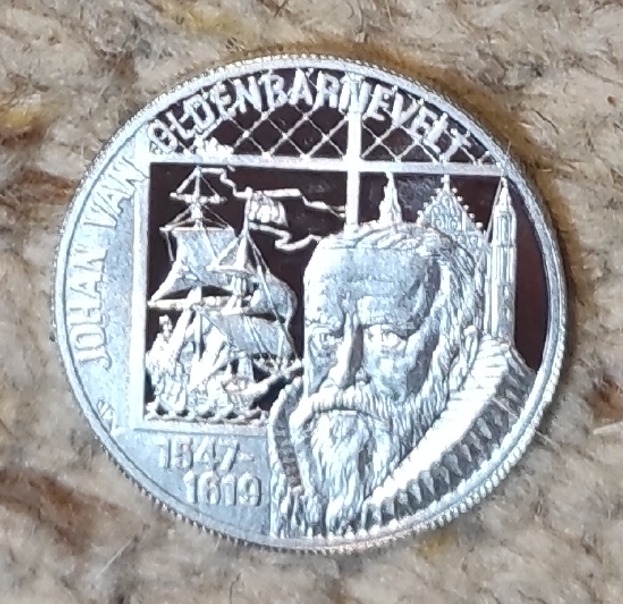  Niederlande 20 € 1997, SILBER, 450. Jahrestag - Geburt von Johan van Oldenbarnevelt   