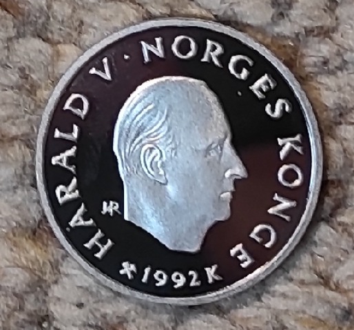  Norwegen 50 Kronen 1992, SILBER,XVII. Olympische Winterspiele, Lillehammer 1994-Großvater und Enkel   