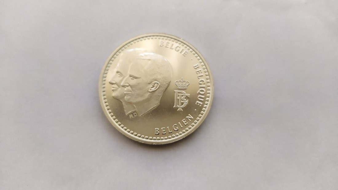 250 Francs 1996 Belgium. PROOF. 25000 Mintage.