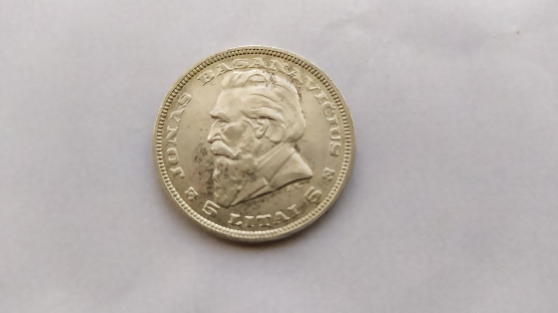  5 Litai 1936.   