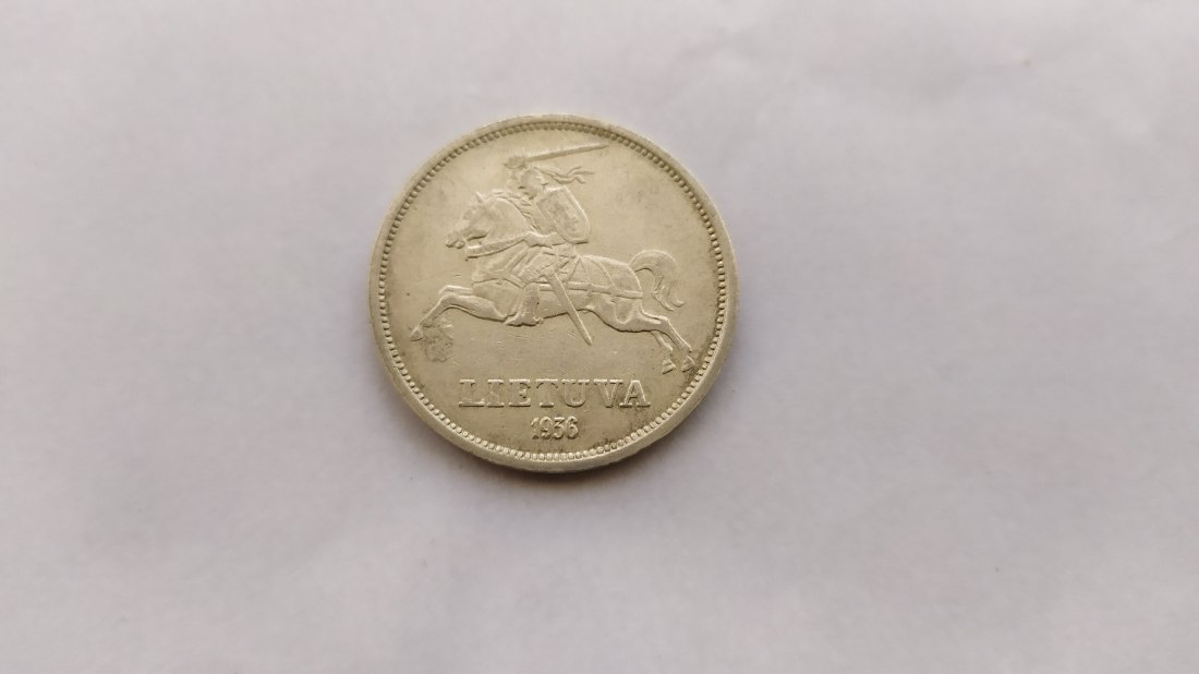  5 Litai 1936.   