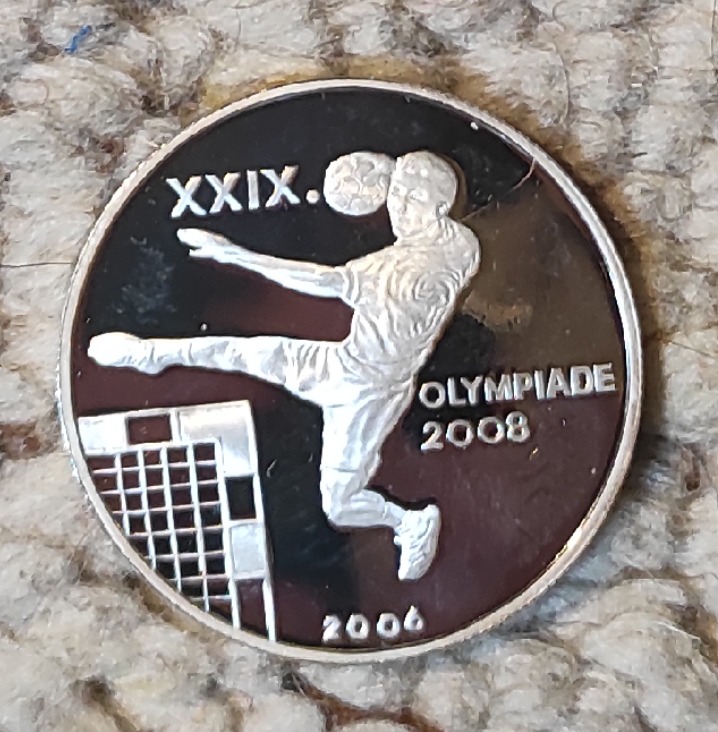  Nordkorea 5 Won 2006, SILBER, XXIX-Olympische-Sommerspiele-2008-in-Peking   