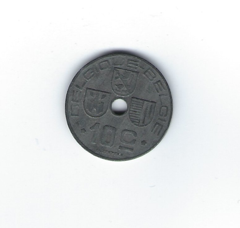  Belgien 10 Centimes 1942   