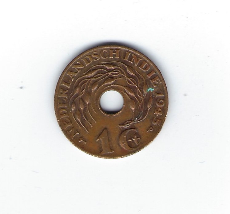  Niederländisch Indien 1 Cent 1945   