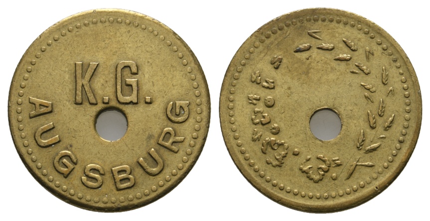  Bayern; K.G. Augsburg; Menzel 1016.1 (gelocht)   