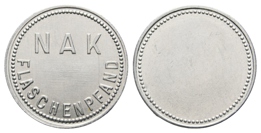  Bayern; Augsburg; N A K  Flaschenpfand; Menzel 1055.1   