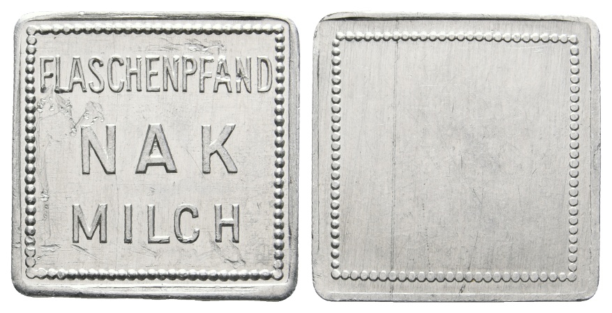  Bayern; Augsburg; Flaschenpfand  N A K  Milch; Menzel 1055.2   