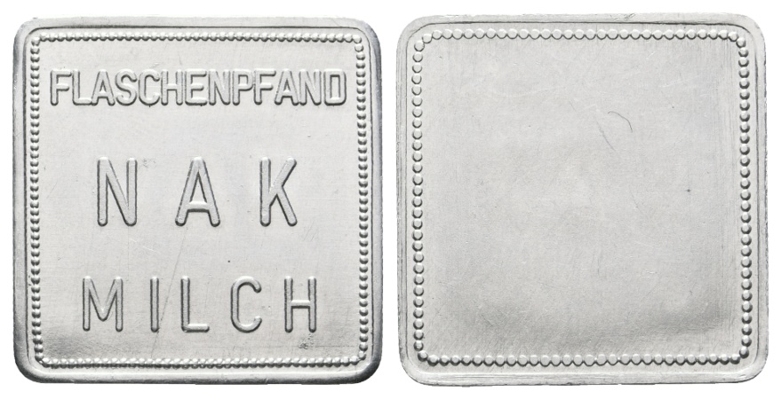  Bayern; Augsburg; Flaschenpfand  N A K  Milch; Menzel 1055.3   