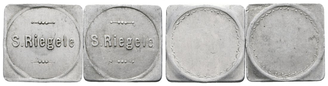  Bayern; Augsburg; S. Riegele; Menzel 1067 (2 Marken)   