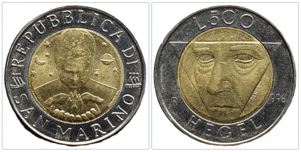  San Marino 500 Lire, 1996   