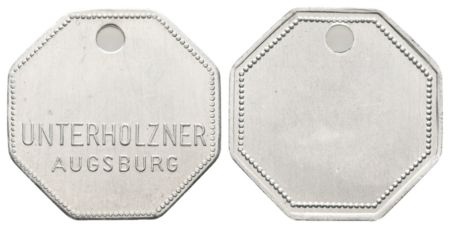  Bayern; Augsburg; Unterholzner; Menzel - (gelocht)   