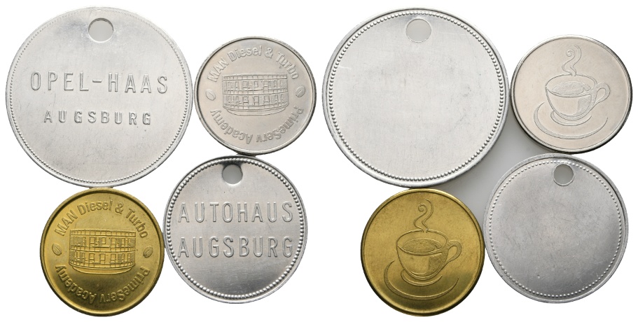  Bayern; Augsburg; 4 Marken   
