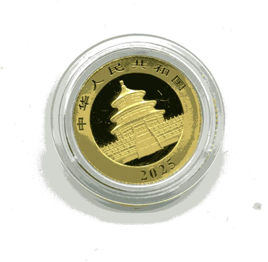  50 Yuan 2025 stempelglanz 3 Gramm 999er Feingold   