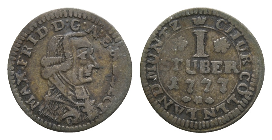  Altdeutschland; Kleinmünze 1777   
