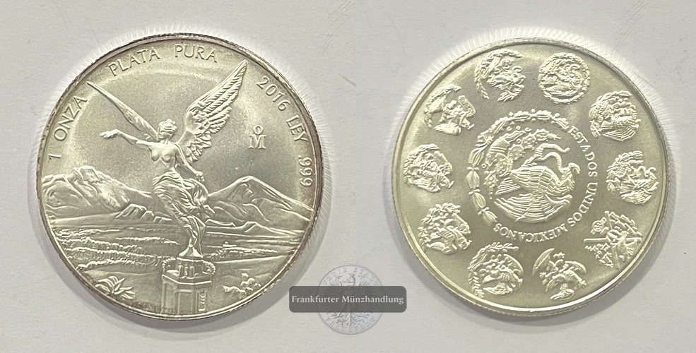  Mexico 1 Onza Libertad Plata Pura 2016 FM-Frankfurt KM#494.2 Feinsilber: 31,1g   