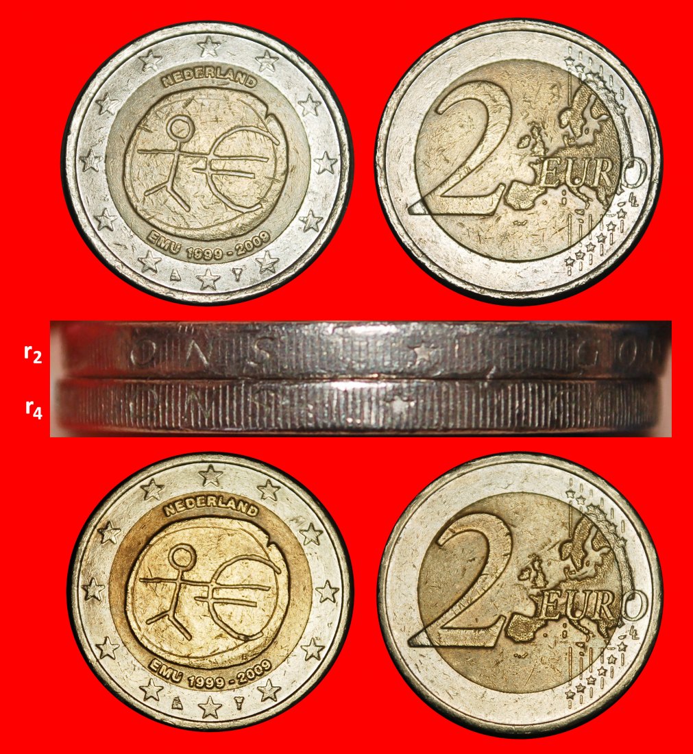 Ⰺ BEATRIX (1980-2013) GREECE:NETHERLANDS★2 EUROS 1999-2009★2 DISCOVERY COINS★LOW START ★ NO RESERVE!