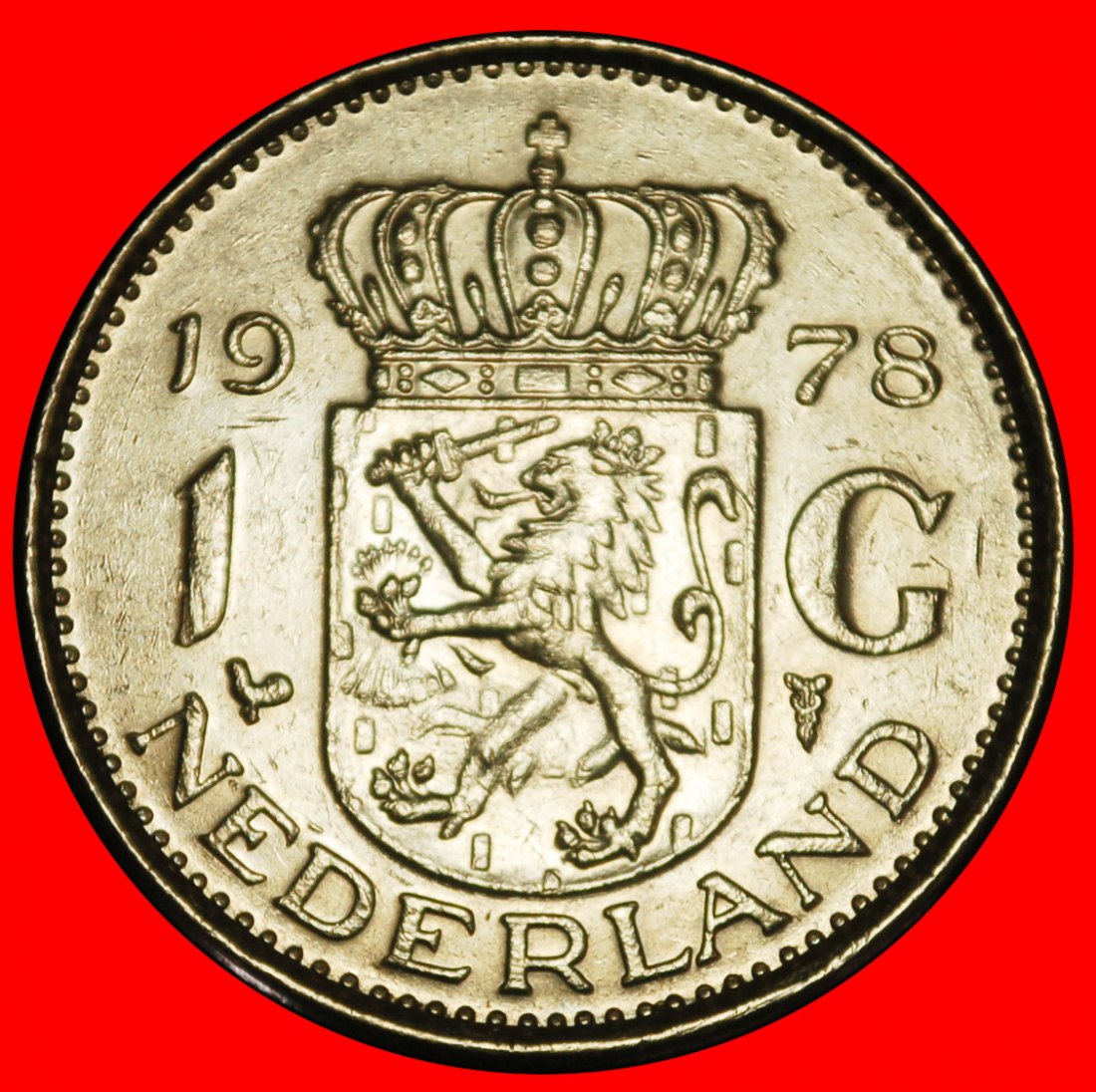 Ⰺ PORTRÄT RECHTS (1954-1980):NIEDERLANDE★1 GULDEN 1978! JULIANA (1948-2004) III2 E r2★OHNE VORBEHALT
