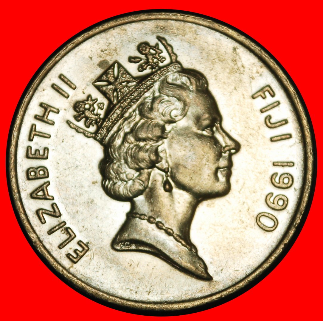  Ⰺ KANADA 1969-2006: FIJI★10 CENT 1990★WAFFE★ELISABETH II. 1953-2022 VZGL STEMPELGLANZ★OHNE VORBEHALT   