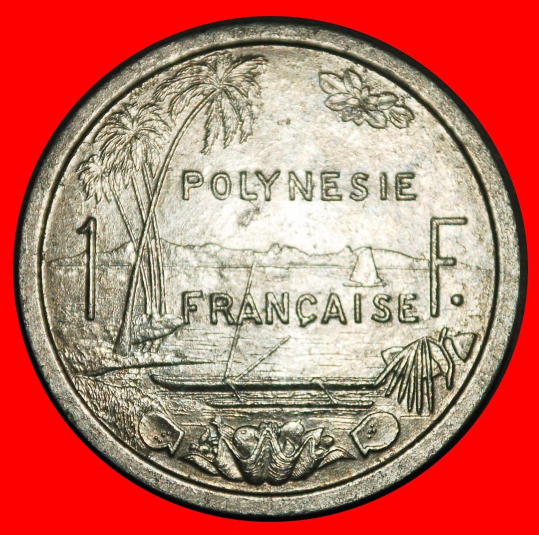  Ⰺ FRANCE SHIPS without IEOM: FRENCH POLYNESIA ★ 1 FRANC 1965!★LOW START ★ NO RESERVE!   