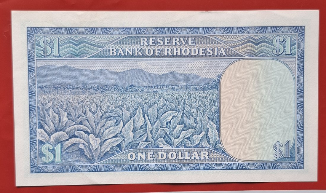  RHODESIA 1 Dollar 1979, prefix L119, Wz. Bird, Seriennr. 002241 - Erhaltung I-   