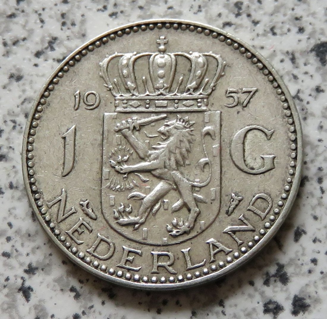  Niederlande 1 Gulden 1957   