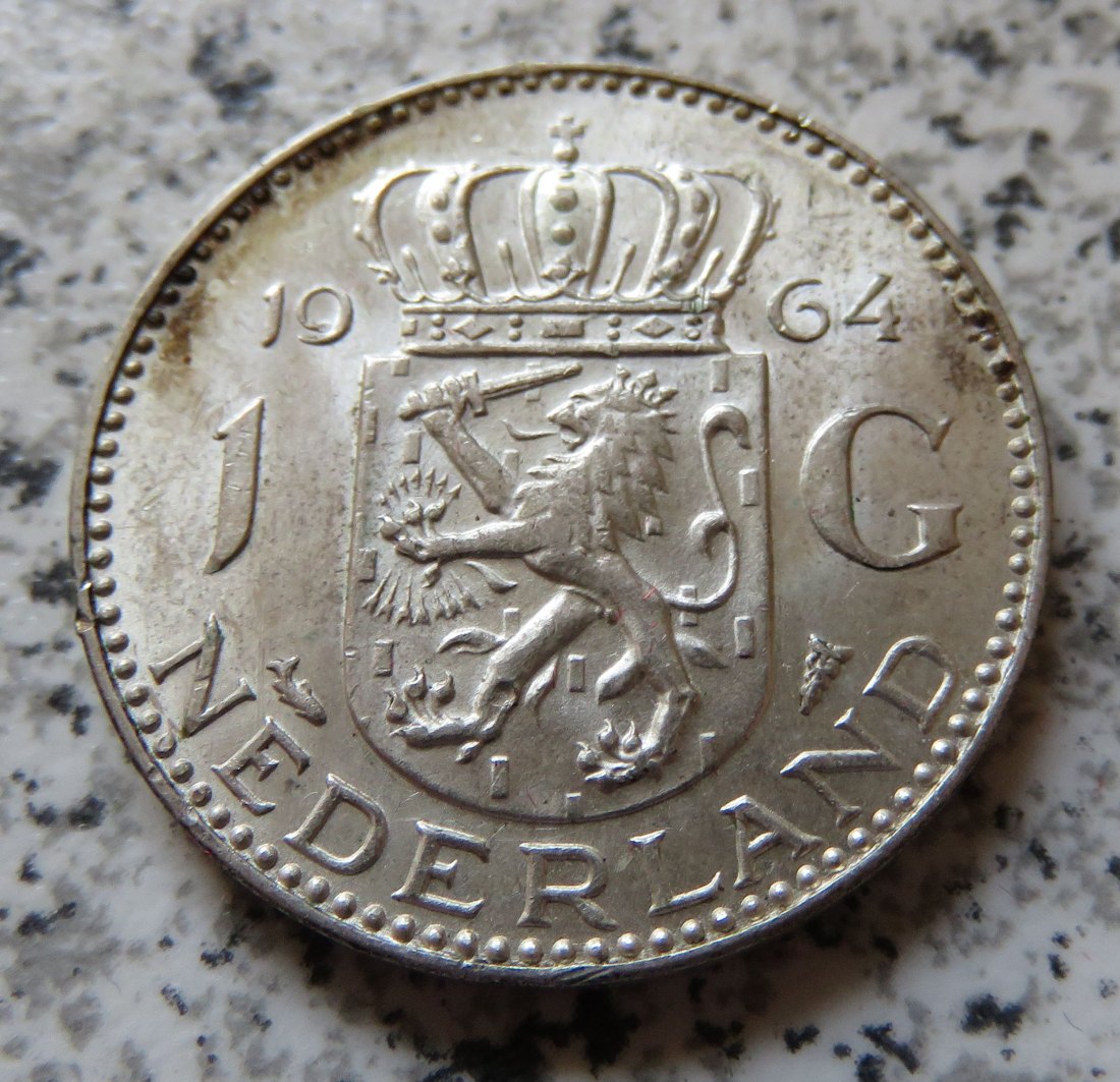 Niederlande 1 Gulden 1964   