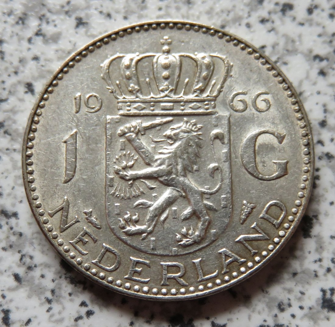  Niederlande 1 Gulden 1966   