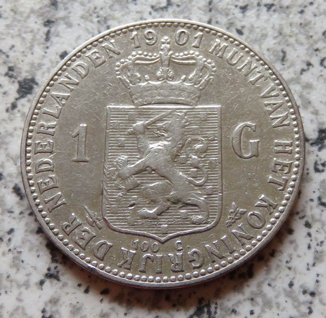  Niederlande 1 Gulden 1901   