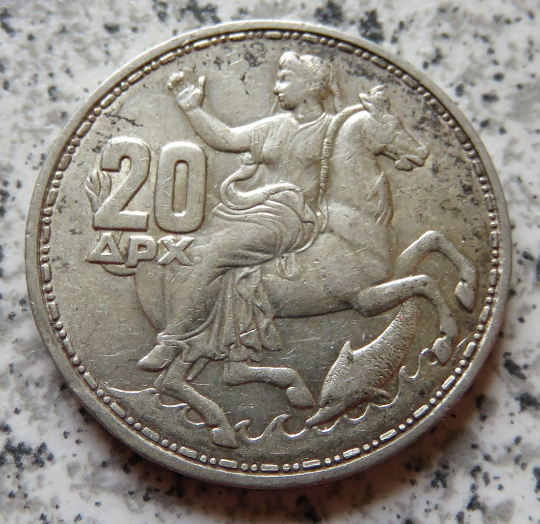  Griechenland 20 Drachmai 1960   