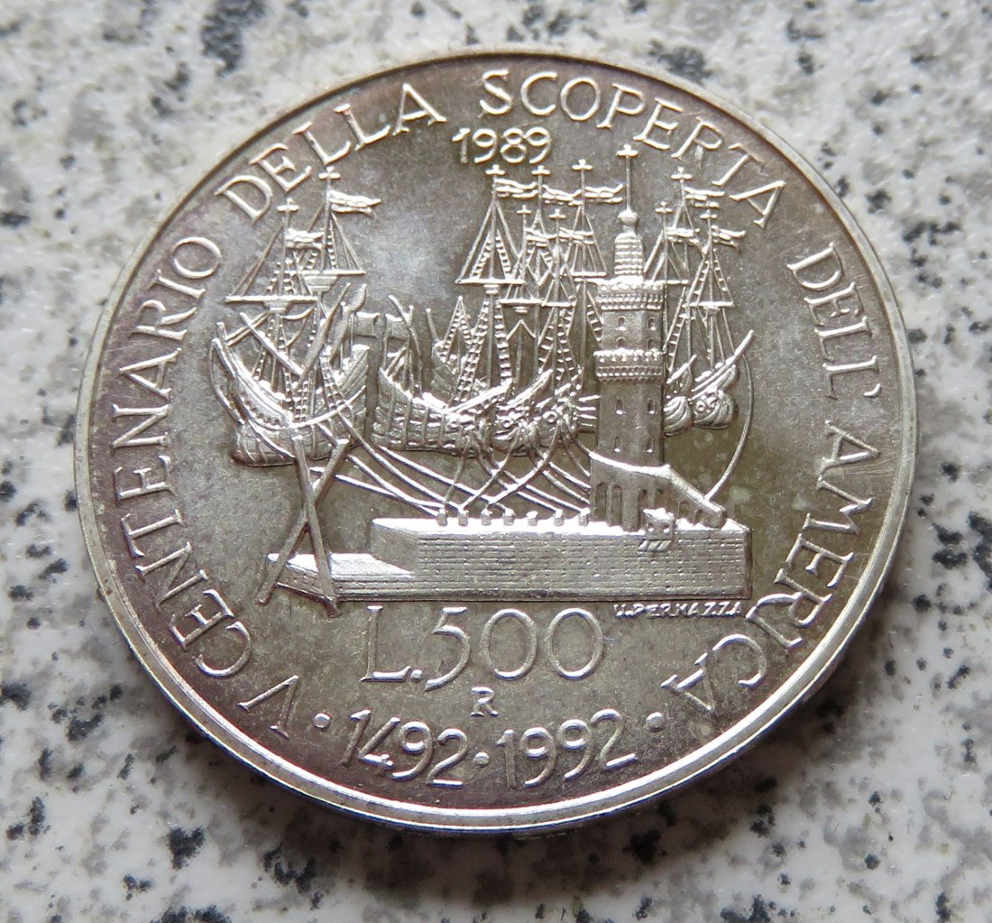  Italien 500 Lire 1989   