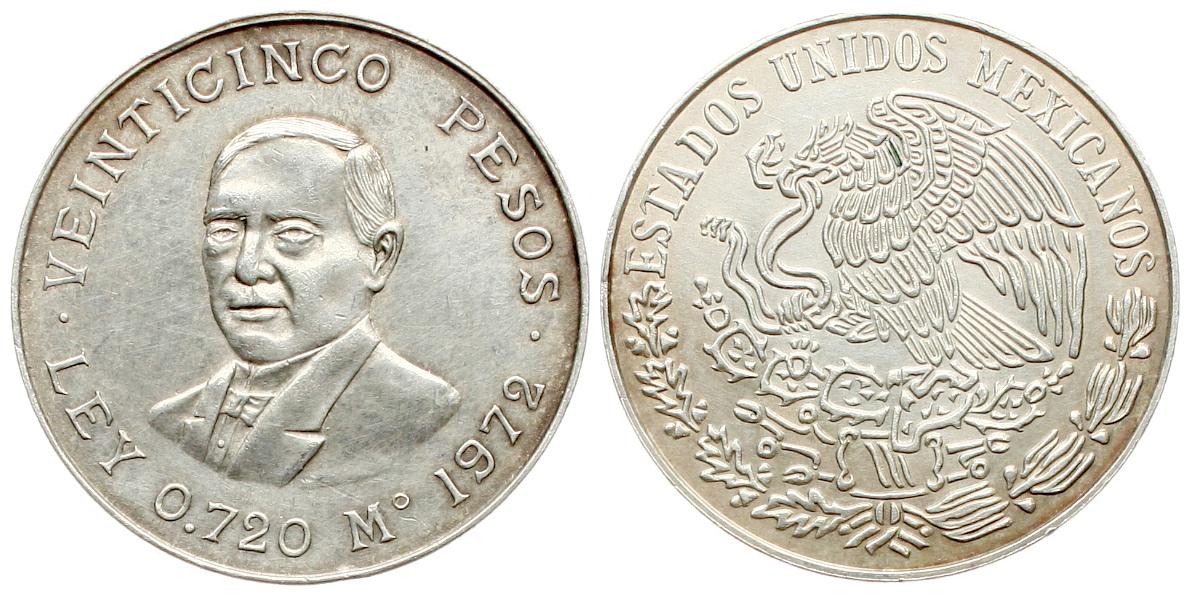  Mexiko: 25 Pesos 1955, Republik, Silber, siehe unten!   
