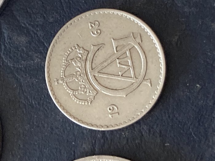 Münze Münzen Umlaufmünze Schweden 25 Öre 1963   