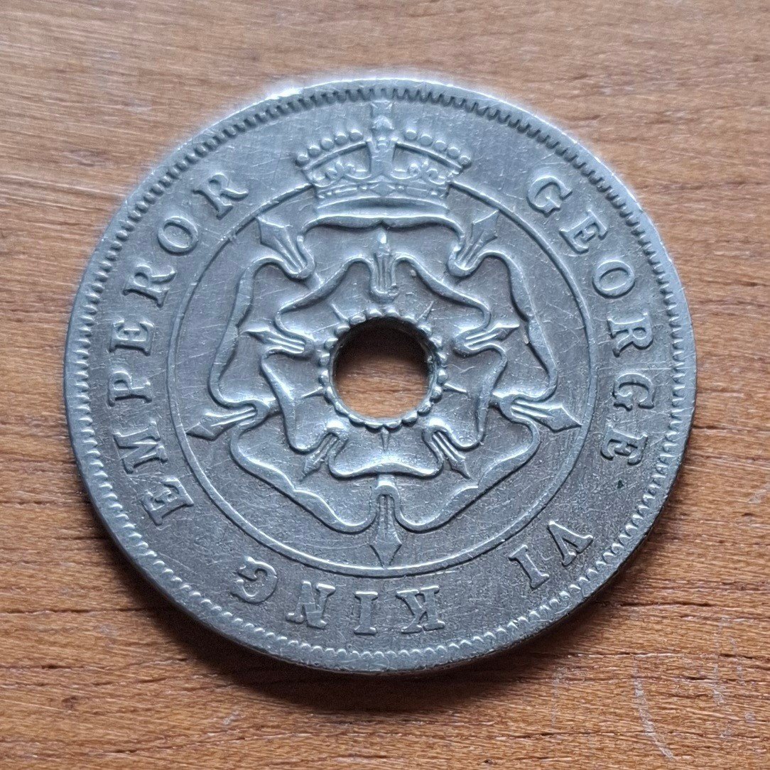  SOUTHERN RHODESIA Rhodesien 1 Penny 1937, seltene Münze, knappes VZ   