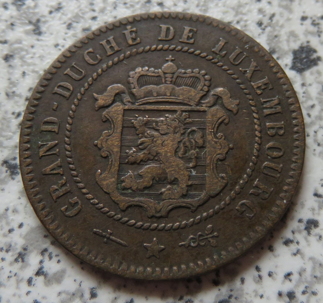  Luxemburg 5 Centimes 1854   