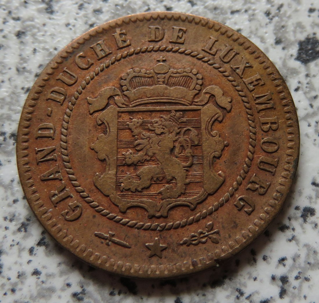  Luxemburg 5 Centimes 1854   